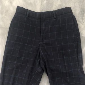 Men’s navy grid pants